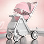 Upgraded Baby Strollers can Sit and Lie Down, High Landscape Lightweight Folding Two-way Stroller Children Stroller