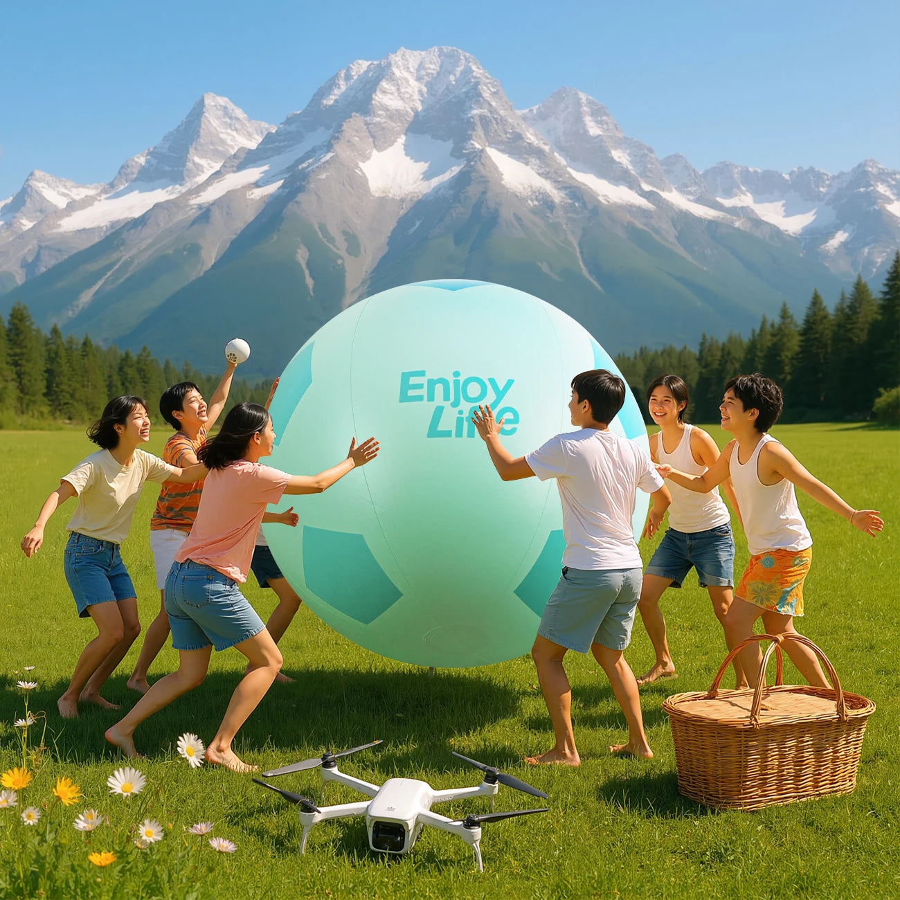 1PC Big Inflatable Giant Soccer Ball Large Inflatable Beach Sport Ball Pool Party Decoration Toys Oversized Jumbo Beach