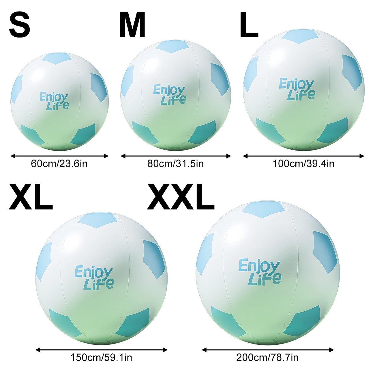 1PC Big Inflatable Giant Soccer Ball Large Inflatable Beach Sport Ball Pool Party Decoration Toys Oversized Jumbo Beach