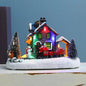 Christmas House Village Farmhouse Light Up LED Snow Buildings Santa