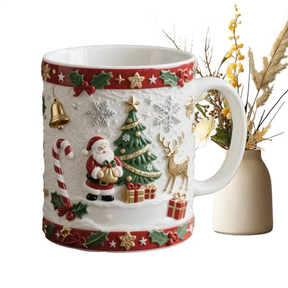 Christmas Coffee Cups, Breakfast Cup, Tea Mugs for Morning Routine with Christmas design