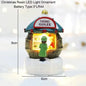 Christmas Snowman Luminous Decoration, Santa Claus Shop Micro Landscape Christmas LED Decoration