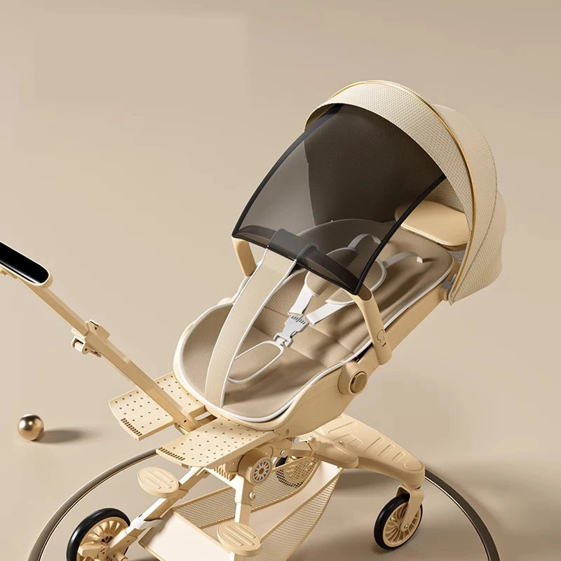Ultra-lightweight, High Landscape, Three-speed Adjustable & Two-way One-touch Folding Baby Walking Stroller