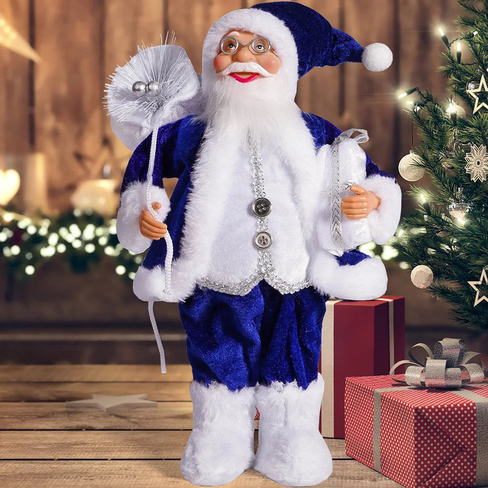 12in Standing Santa Claus Doll, Christmas Tree Decorations