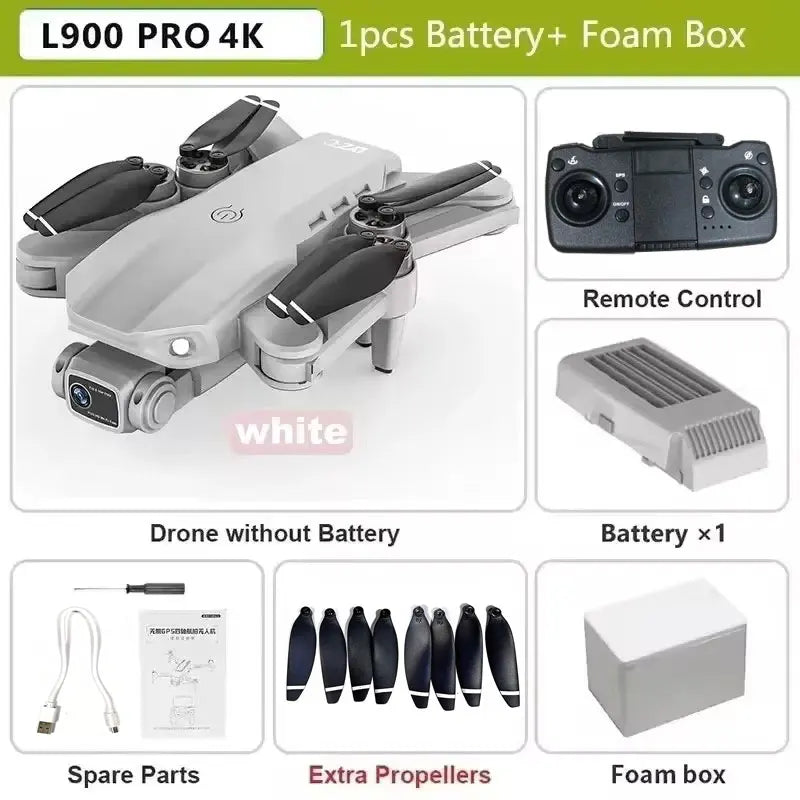 L900 Pro SE MAX GPS Drone 4K Professional Dual HD Camera 5G WIFI 360° Obstacle Avoidance Brushless Motor Rc FPV Quadcopter Drone