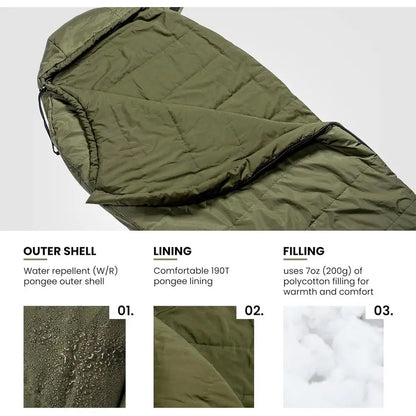 Mummy-Style Sleeping Bags for Camping, Hiking, and Survival Adventures
