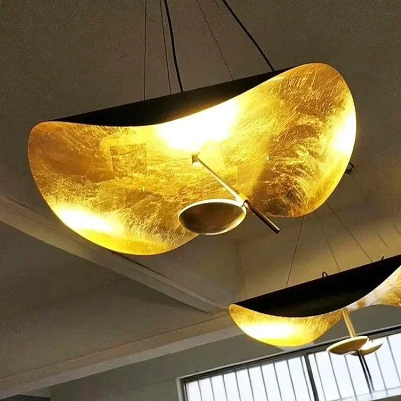 Modern Minimalist Flying Shuttle Hat LED Chandelier for Living Room & Bedroom Pendant Lamp. Art Home Decor Lighting Fixtures