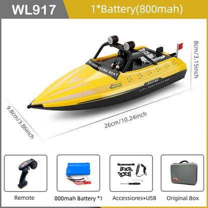 WLtoys WL917 RC Boat 2.4GHz Remote Control Boats. RC Jet Boat 16km/h speed.