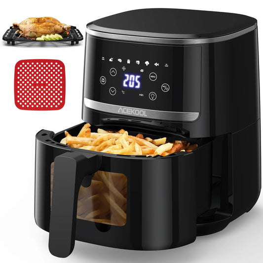 5 Quart Digital Display Air Fryer Toaster Oven Combo, with 8 Cooking Presets Oil less Cooker
