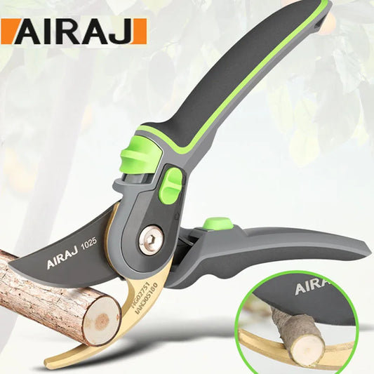 AIRAJ Plant Trim Garden Pruning Shears, Garden Scissor Tool Branch Shear Orchard Folding Saw Set