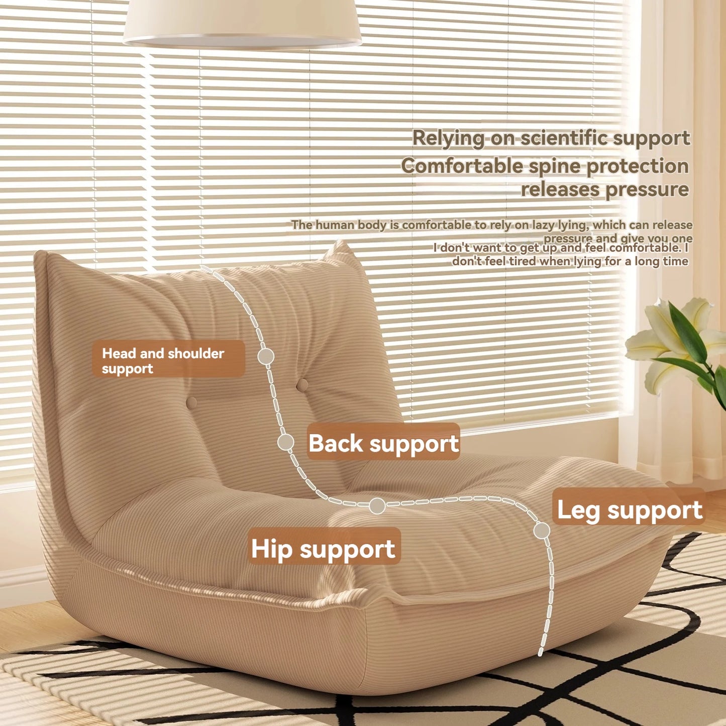 Jiaozi sofa. Winter lazy sofa for living room, single person sofa seat