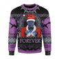 Winter New Marvel Christmas Sweater Black Panther Series Dark Personality. Unique Holiday Outfit for men' Pullover Sweater