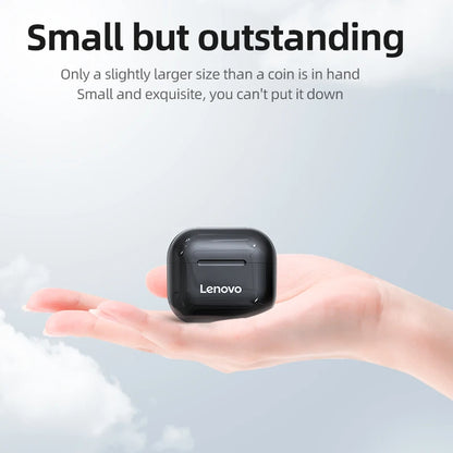 Original Lenovo LP40 Wireless Bluetooth Earbud with Controls & Long Standby hours.