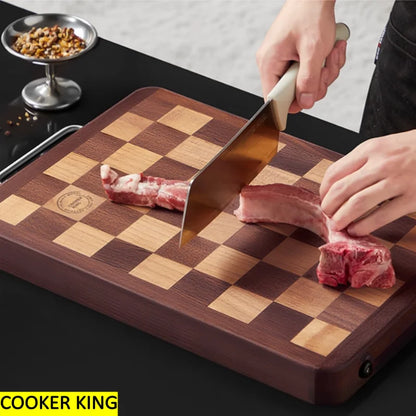 COOKER KING Solid Wood Cutting Board Multi-Purpose Chopping Board for Kitchen & Cutting Pizza, Cheese and Serving Board