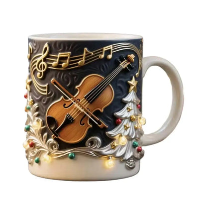 Christmas Coffee Cups, Breakfast Cup, Tea Mugs for Morning Routine with Christmas design