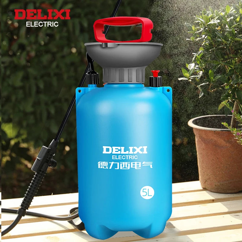 DELIXI ELECTRIC 3/5/8L Garden Sprayer, Hand Pump Pressure Sprayer,Multi-Purpose Hand Pressure Garden Sprayer, for Lawn Garden