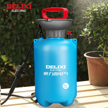 DELIXI ELECTRIC 3/5/8L Garden Sprayer, Hand Pump Pressure Sprayer,Multi-Purpose Hand Pressure Garden Sprayer, for Lawn Garden