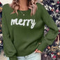 2025 Knit Women Christmas Sweater. Loose Pullover Female Jumper Soft Elegant New Year Trendy Xmas Sweater