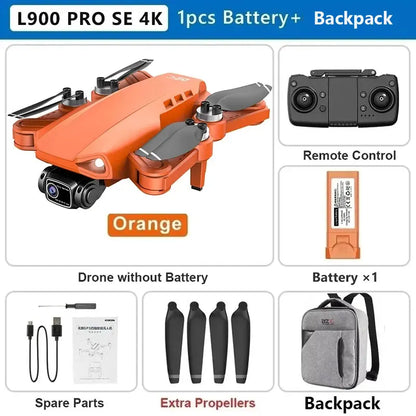 L900 Pro SE MAX GPS Drone 4K Professional Dual HD Camera 5G WIFI 360° Obstacle Avoidance Brushless Motor Rc FPV Quadcopter Drone