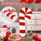Candy Cane Throw Pillow Sofa, Plush Cushion Christmas Decor for Sofa Bed