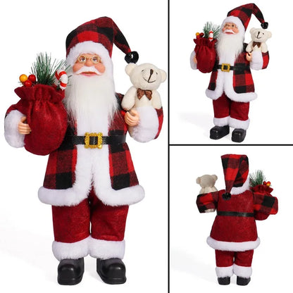 12in Standing Santa Claus Doll, Christmas Tree Decorations