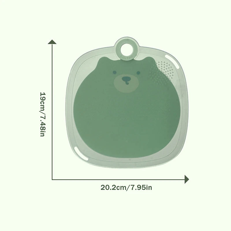 Food Grade Antibacterial Anti-Mold Baby Food Cutting Board, Kitchen Chopping Board for Fruits Vegetables Meat