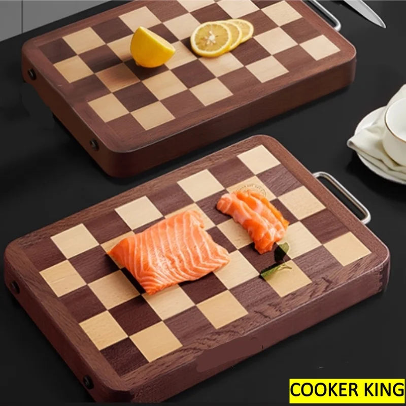 COOKER KING Solid Wood Cutting Board Multi-Purpose Chopping Board for Kitchen & Cutting Pizza, Cheese and Serving Board