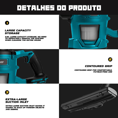 16000pa Cordless Electric Vacuum Cleaner. Dry/Wet Dust Carpet Collector Machine