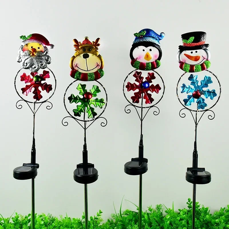 LED Snowman Solar Garden Light Outdoor for Christmas themed Pathway Decoration