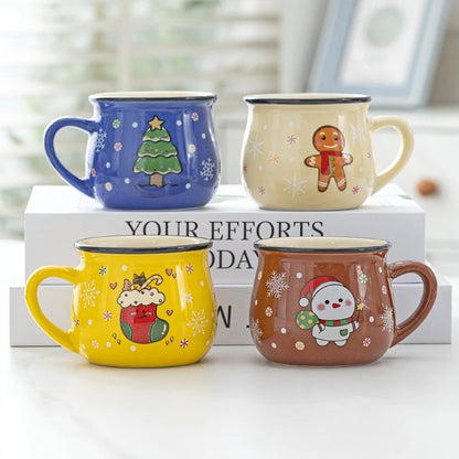 150ML Ceramic Christmas Mugs for Office or Home use. Best for Gifts