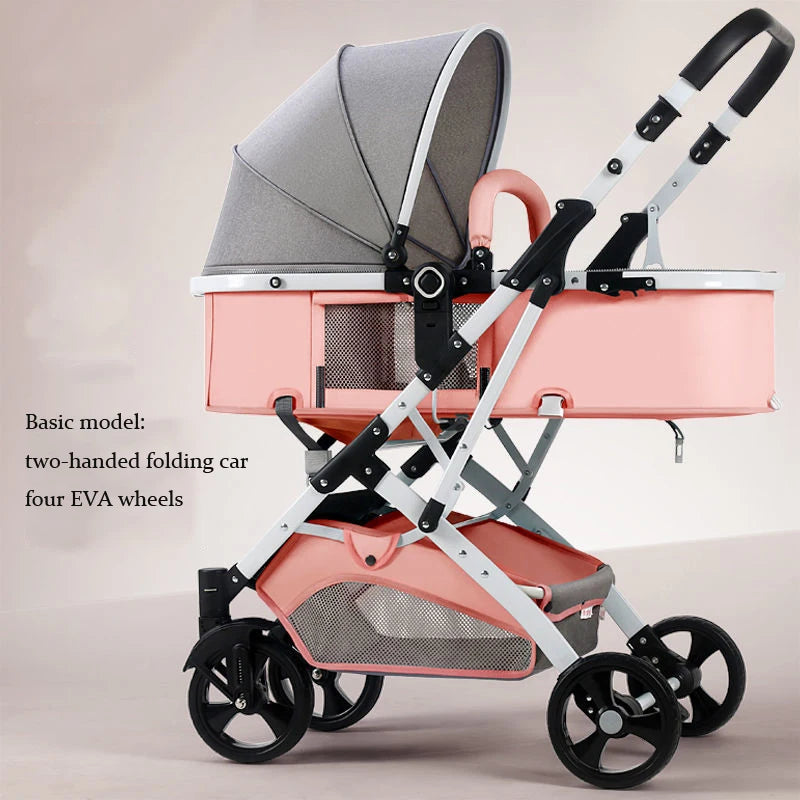 Newborn 2 In 1 Baby Stroller,Luxury high landscape baby carriage,Folding pram,travel Pushchair,baby trolley car,baby strollers