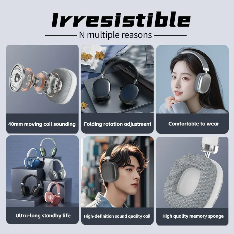 2025 NEW Air Max Bluetooth Headphones, stereo surround sound good for gaming
