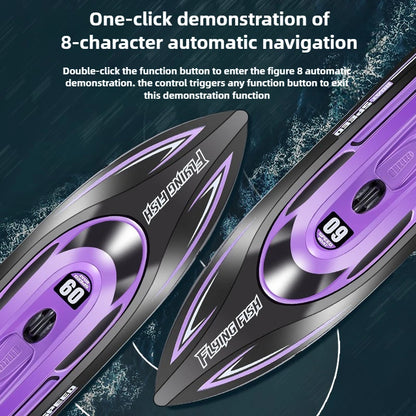 Children 2.4GHz RC Speedboat Toys. 25km/h Waterproof High Speed Electric Remote Control Racing Boat