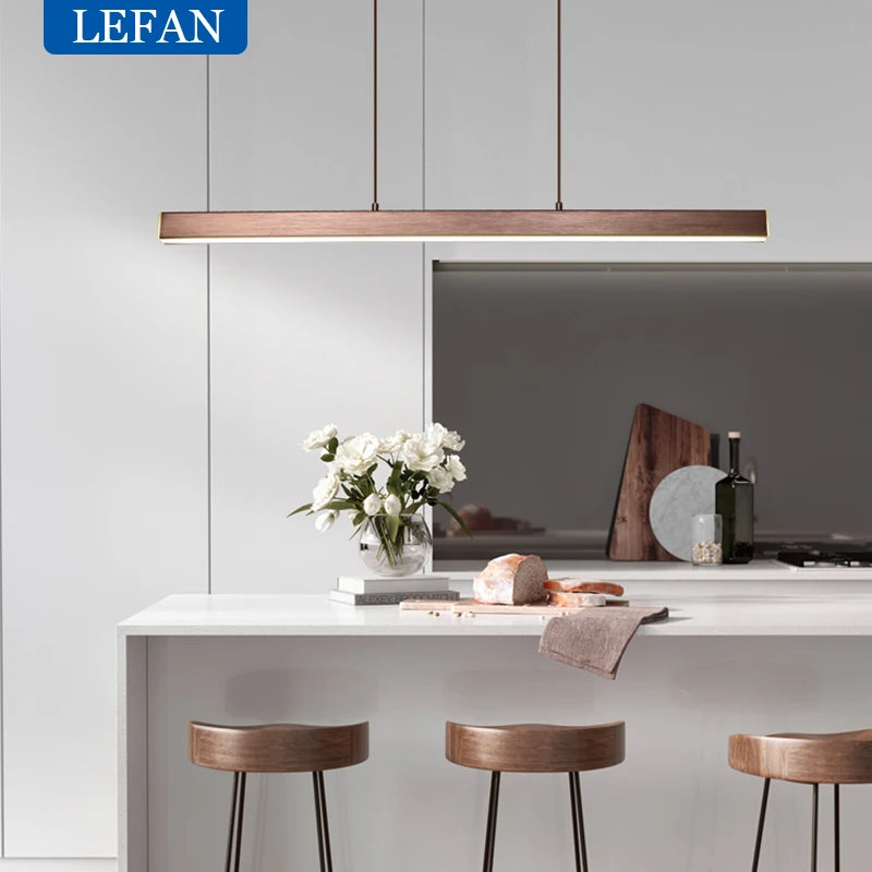 Modern minimalist Nordic chandelier. Creative personality led bar dining table study office lighting indoor lamps