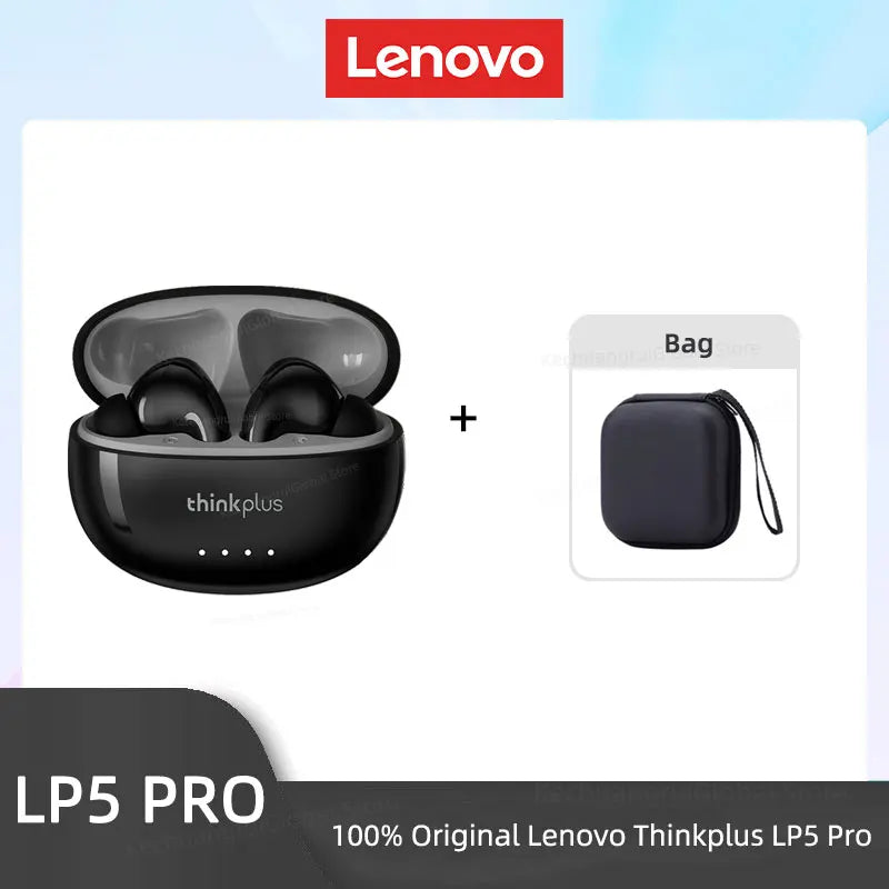 Lenovo LP5 PRO Wireless Bluetooth 5.4 Earphones TWS HiFi Sound for Gaming Earbuds
