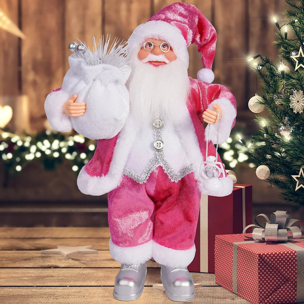 12in Standing Santa Claus Doll, Christmas Tree Decorations
