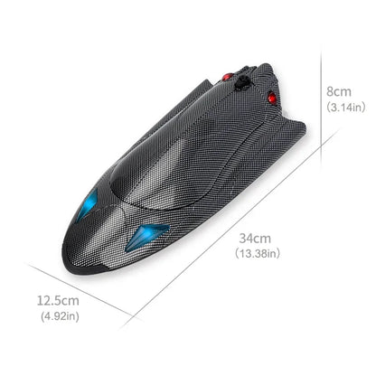 Large Rc Boat 2.4G Remote Controlled Water-Cooled Turbo jet Ship 40Km/h High Speed Speedboat with Led Light Kids Toys