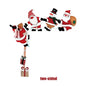 Wood Santa Christmas Door Corner, Snowman & Reindeer Decor