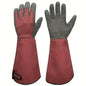Long Style Gardening Gloves, Thorn Proof Gloves, Canvas Rose Pruning Garden Gloves with Touch Screen Breathable Work Gloves