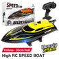 Children 2.4GHz RC Speedboat Toys. 25km/h Waterproof High Speed Electric Remote Control Racing Boat