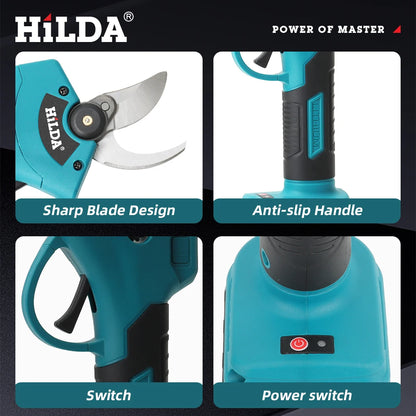 HILDA Brushless Electric Pruning Shears 500W