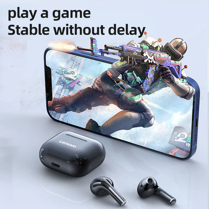 Original Lenovo LP40 Wireless Bluetooth Earbud with Controls & Long Standby hours.