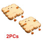 1pc Simulation Bread Toast Cushion Stuffed Memory Foam Pillow