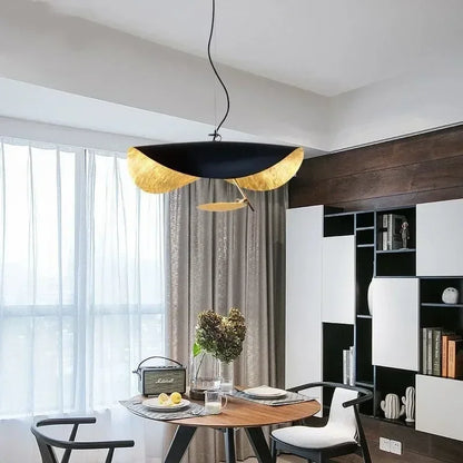 Modern Minimalist Flying Shuttle Hat LED Chandelier for Living Room & Bedroom Pendant Lamp. Art Home Decor Lighting Fixtures