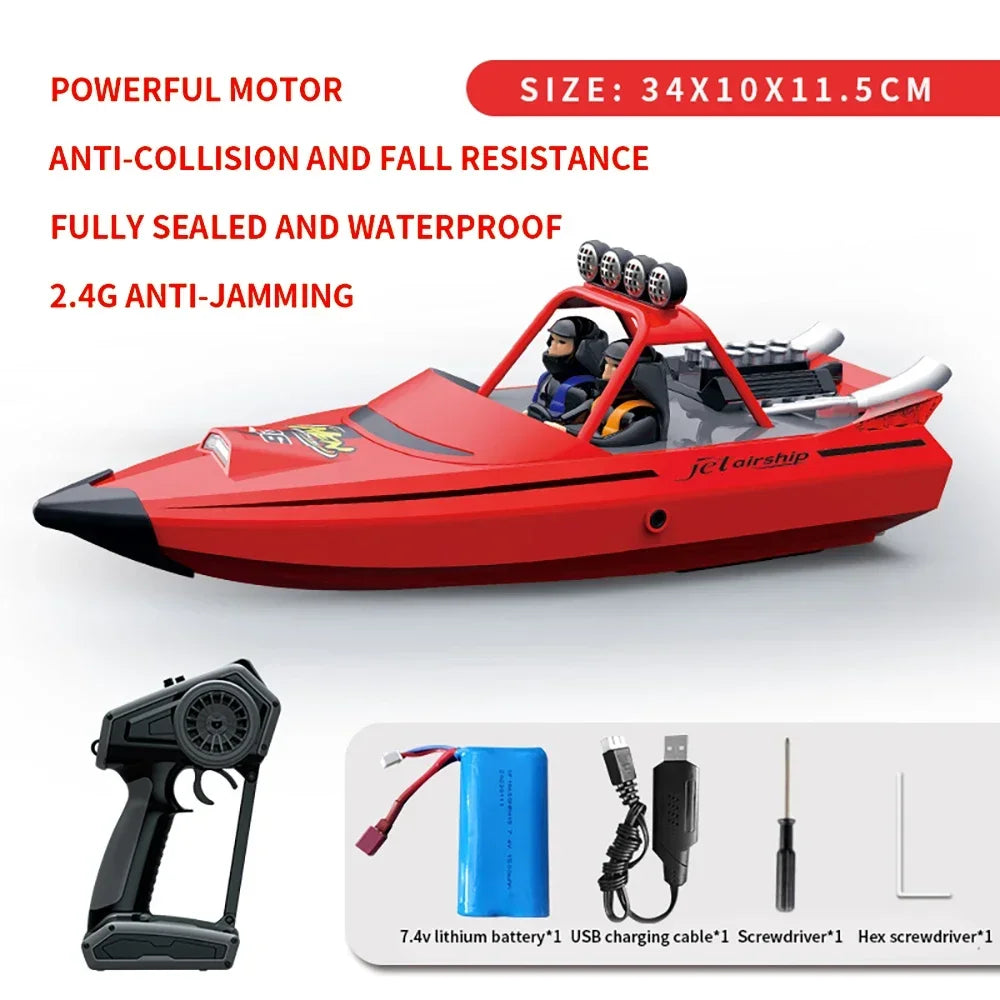 TY725 RC Boat TURBO JET PUMP & High-Speed Remote Control Jet Boat.  Adult & Children Gift