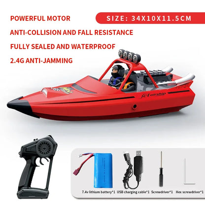 TY725 RC Boat TURBO JET PUMP & High-Speed Remote Control Jet Boat.  Adult & Children Gift