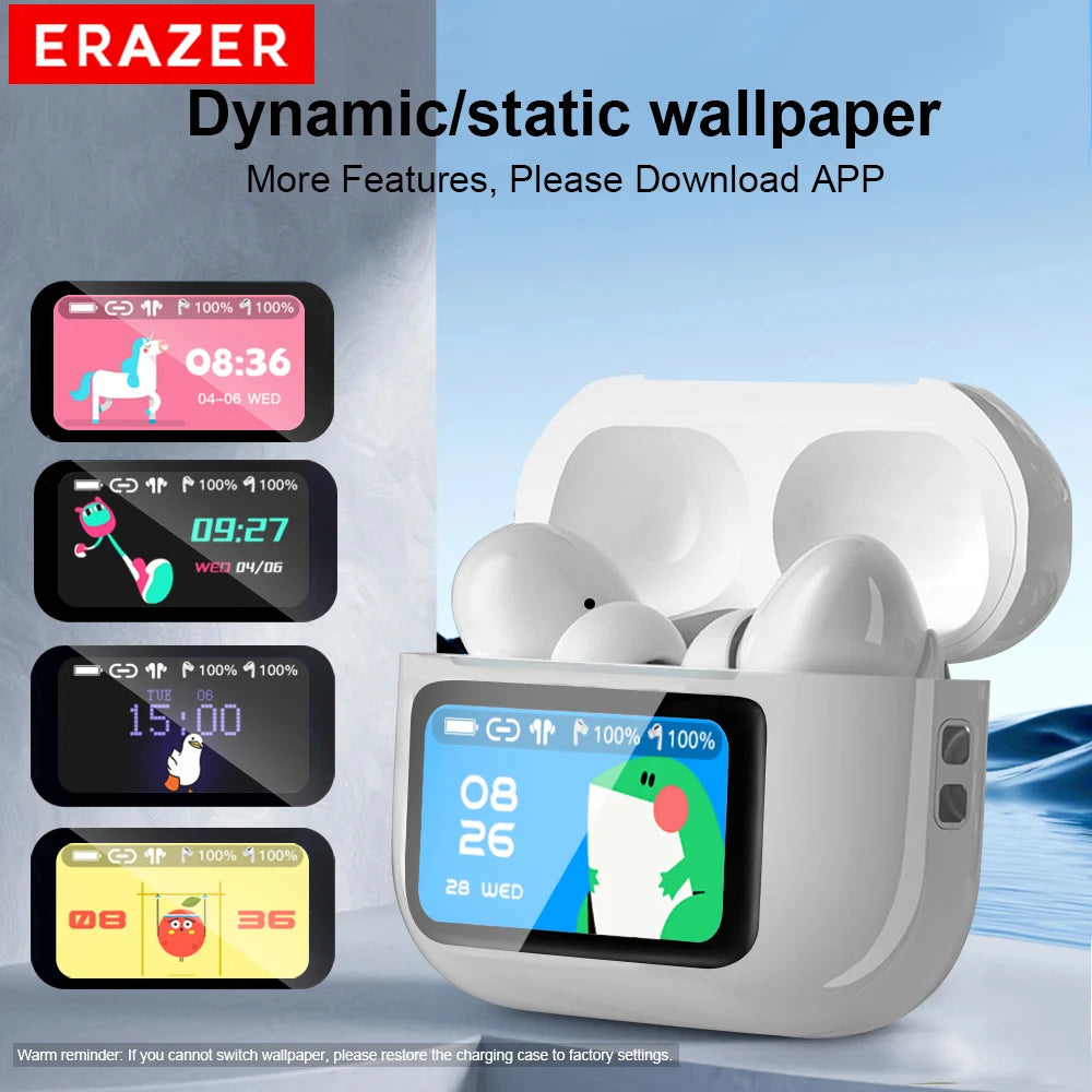 Lenovo ERAZER NEW Airs Pro Wireless Bluetooth Earphones with Touch Screen. With Noise Reduction Capability.