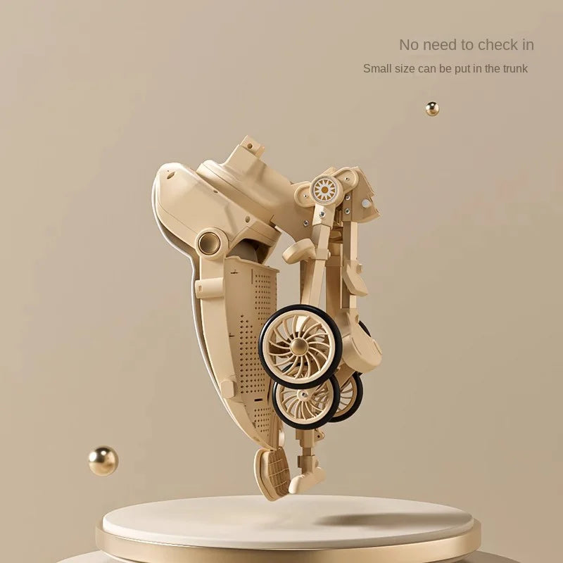 Ultra-lightweight, High Landscape, Three-speed Adjustable & Two-way One-touch Folding Baby Walking Stroller