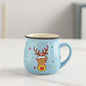 Christmas Ceramic Coffee Mug, Santa, Snowman, Reindeer & Xmas Tree Porcelain Latte Tea Cup Winter Holiday Gift