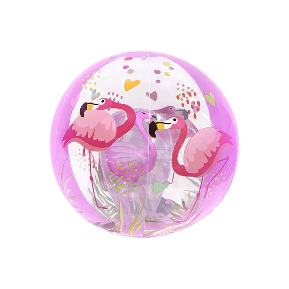 Colorful Striped Transparent Ball Inflatable Beach Ball, Suitable For Beach Pool Party Games